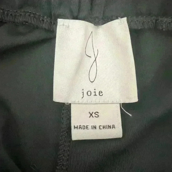 Joie Womens Casual Pants Olive Green Mid Rise Drawstring Pockets - Picture 4 of 6
